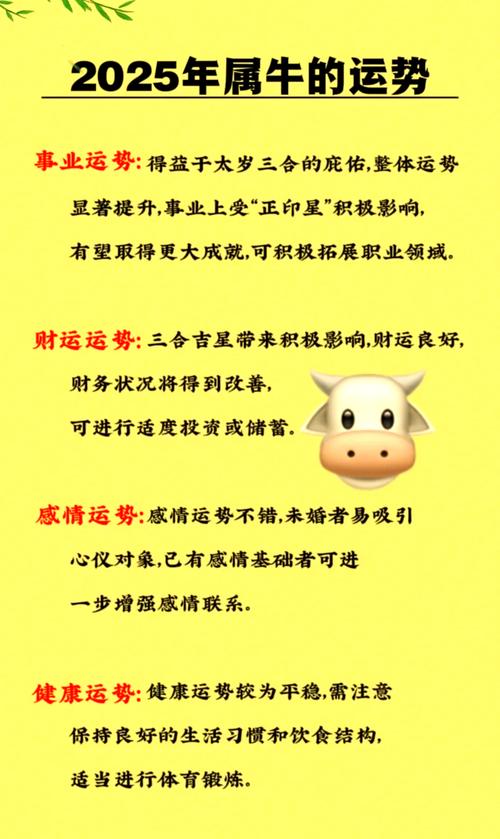 属牛人2025事业运势_属牛人2025运势_2025年牛市