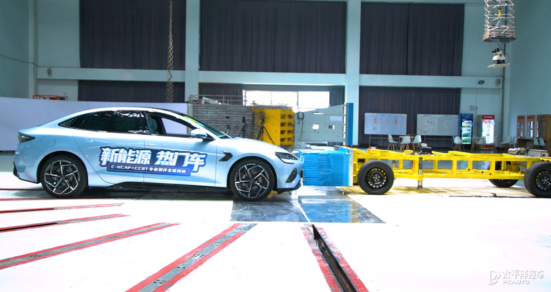 第一比亚迪_新能源热门车测评 比亚迪海豹测试 C-NCAP碰撞试验