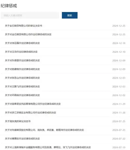 高管团灭！金石期货申诉失败，董事长、总经理等四位高管被罚