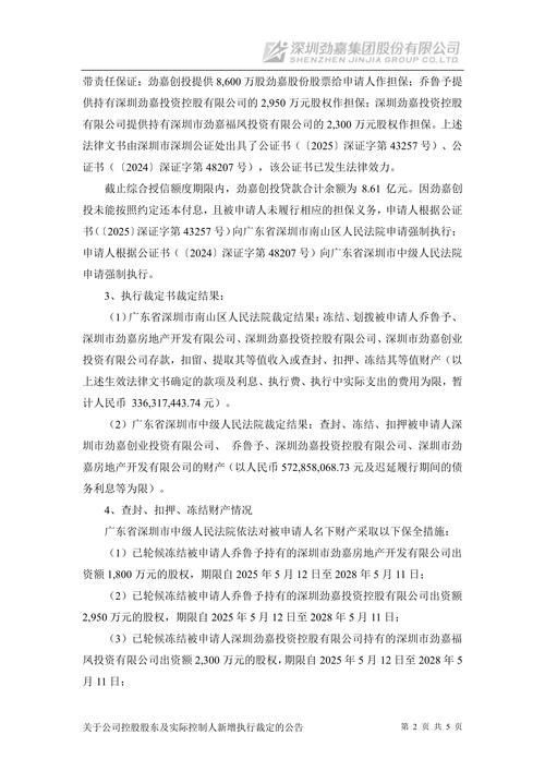 深圳劲嘉集团股份有限公司：关于对控股子公司增资的公告